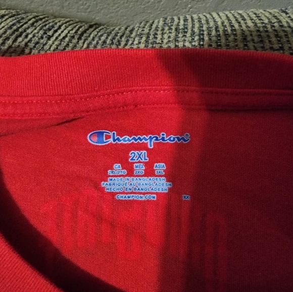 Unisex Champion Red Ohio State Buckeyes Tee Shirt Sz.2XL - Picture 3 of 6